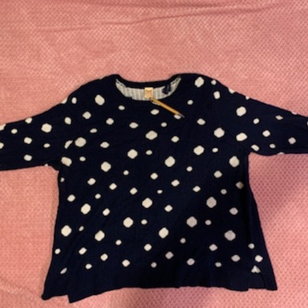 Faded Glory, Blue/White Polka Dot Winter Sweater, size 3X